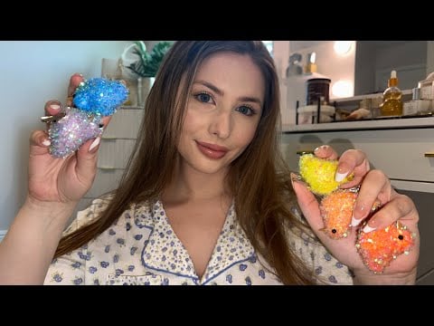 ASMR Clipping Back Your Hair with Spring Hair Clips 💛🐥🎀