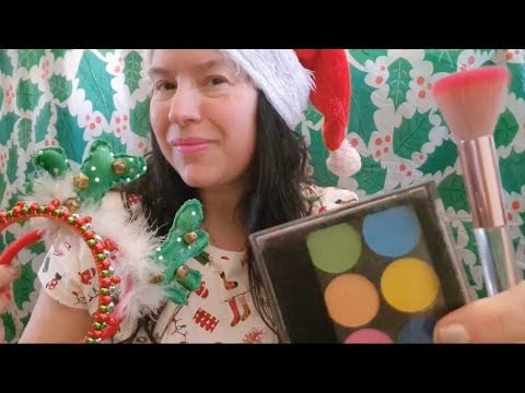 ASMR Hair & Make Up RP (Christmas Themed)