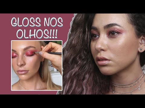 IMITEI a MAKE da MAC COSMETICS | É Gloss no olho????