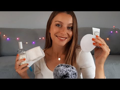 ASMR - Je t'aide à t'endormir avec douceur 🥰 Soin du visage 😴