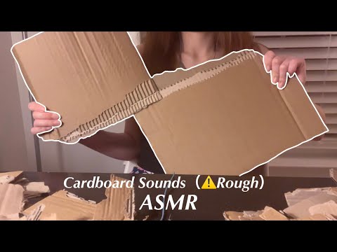 ASMR｜Rough Cardboard Sounds｜Tapping, Scratching, Tearing（No Talking）