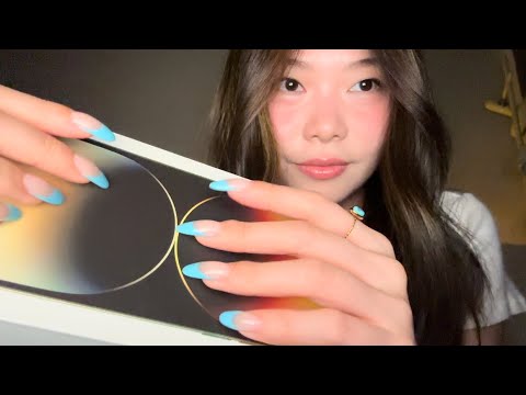 ASMR Tapping on iPhone box and iPhone!🤍Classic Tapping & Scratching🥰