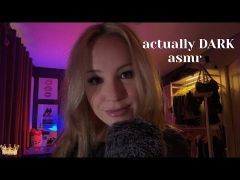 Slow & dark ASMR: guided meditation & face touching | Sleep ASMR