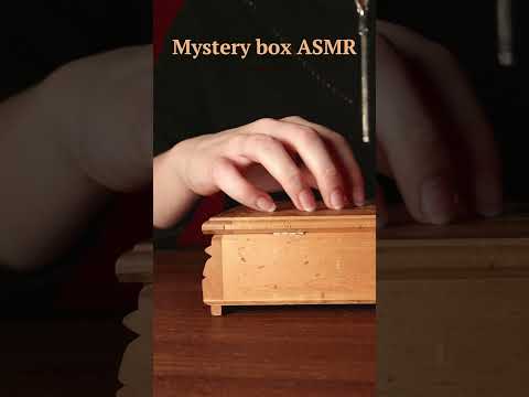 ASMR mystery wooden box, ear to ear whispering ramble (inaudible), wood ...