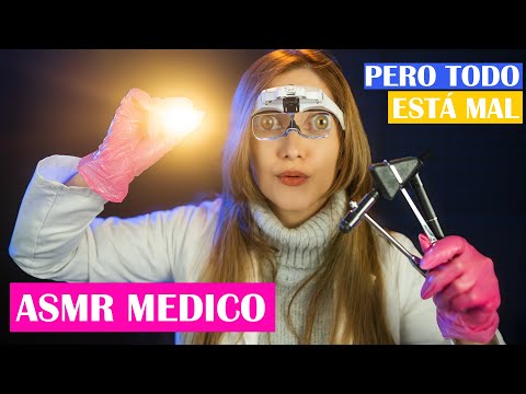 ASMR VISITA MÉDICA FAST: nervios craneales, vista, oido,olfato,gusto | ASMR español with Sasha