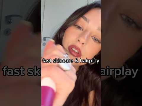 doing your skincare & hair 💇🏼‍♀️ #fastasmr #fastandaggressiveasmr #asmr #asmrsounds #skincare