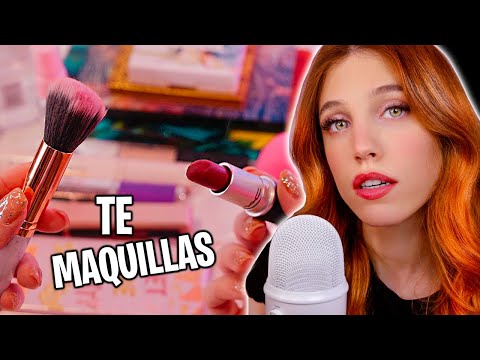 ASMR POV TE MAQUILLAS 💄 Mouth sounds para dormir rápido y profundo 💆🏼‍♀️