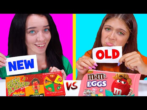 NEW VS OLD FOOD CHALLENGE | EATING SOUNDS LILIBU