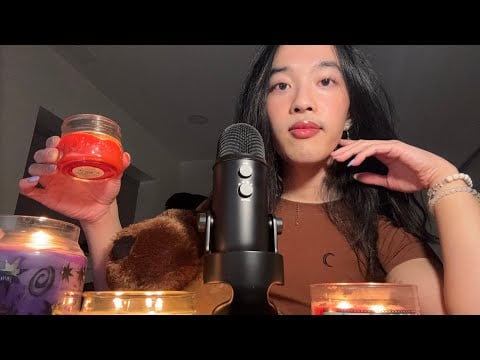 ASMR cozy candles 🕯️ (tapping + whispered rambling)