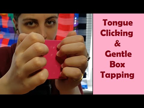 ASMR Tongue Clicking & Gentle Cardboard Box Tapping - Soothing Soundscape - No Talking