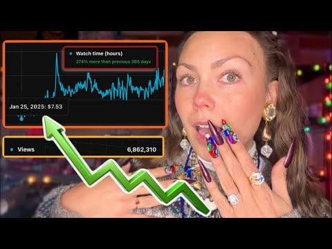 asmr/ how much money did I REALLY make in 2025?😳💰 (going through ALL of my YouTube stats)