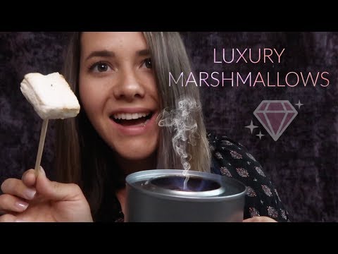 ASMR Wir testen LUXUS MARSHMALLOWS 💎 mit Firesounds, Crinkling & mehr | deutsch/german