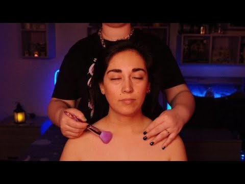 ASMR ITA🔥✨Grattini, body brushing e massaggio con olio 💙