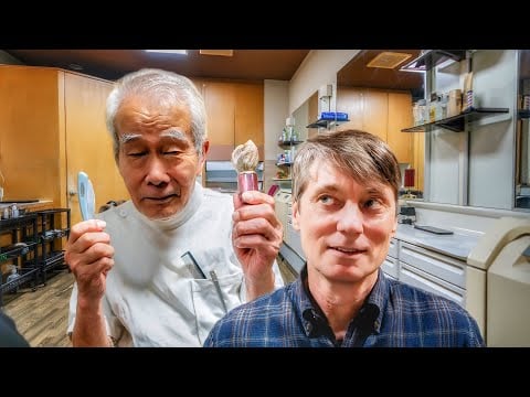 💈 Relax, I'm Back In The Chair with Kyoto’s 79-Year-Old Barber Legend | Shimomae-san