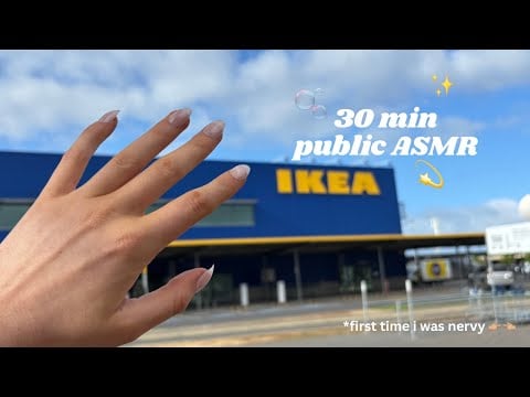 First Time Trying Public ASMR in IKEA! 🫧✨🤍