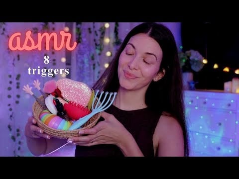 ASMR |  8 triggers para personas que no pueden dormir | Love ASMR en español