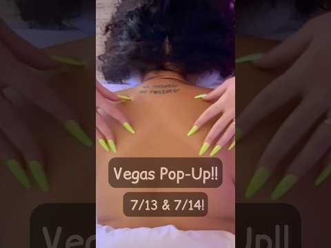 VEGAS FINALLY!!!! Book your real-life tingle treatment at softtouchasmr.com #asmrtreatment #asmr