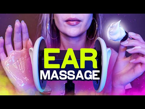 САМЫЙ МУРАШЕЧНЫЙ АСМР МАССАЖ УШЕК МАСЛОМ, ПЕНОЙ, КИСТОЧКАМИ,ASMR TINGLY EAR MASSAGE OIL FOAM BRUSHES