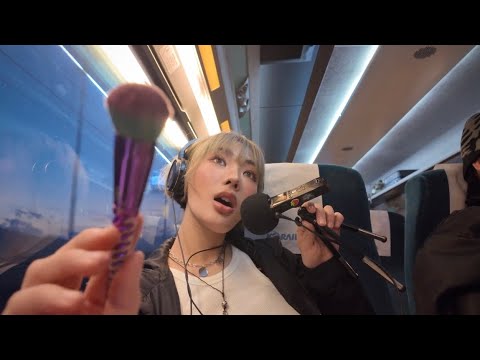 [ASMR] 기차안에서 하는 꼼지락 메이크업 (속닥속닥, 인어디블, whispering)