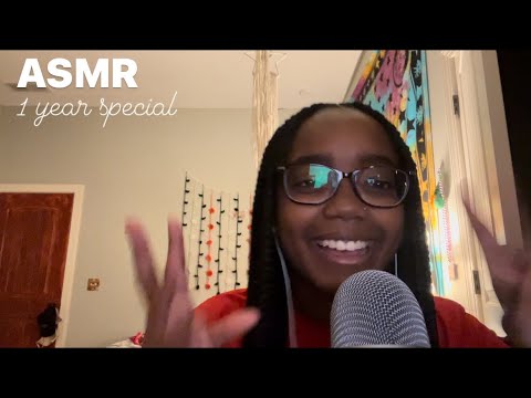 1 YEAR ASMR CHANNELVERSARY 🥳 (1 hour of ASMR)