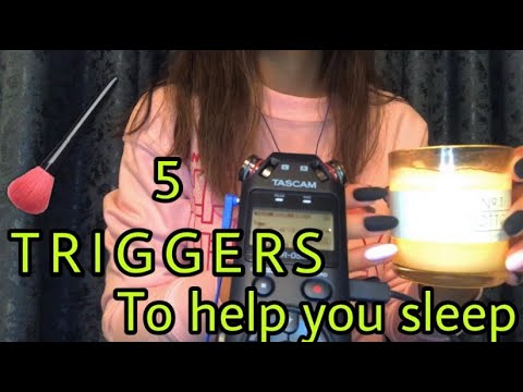 TÜRKÇE ASMR || 5 TASCAM TRIGGERS TO HELP YOU SLEEP | NO TALKING