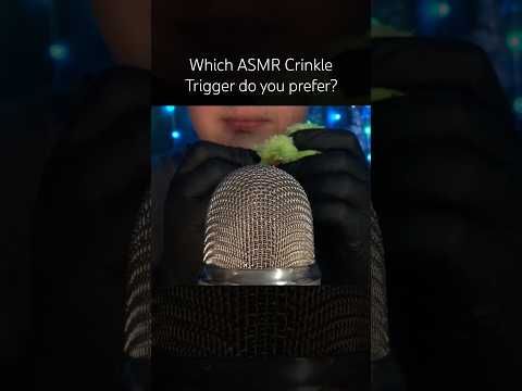 Which ASMR Crinkle Trigger do you prefer?? 💚🩷 #asmr