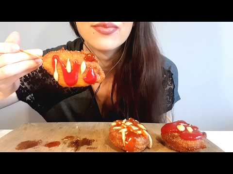 ASMR | Eating Corn Dogs | No Talking | Lady M. ASMR