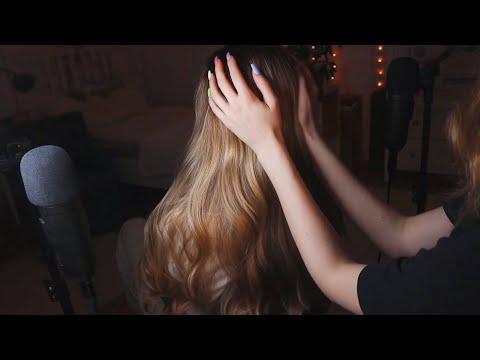 ASMR Hair Play + Back & Scalp Scratching/Massage (No Talking)