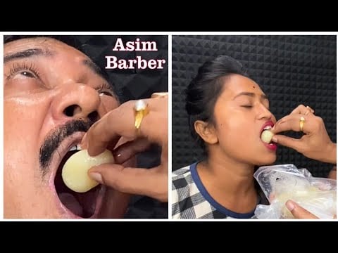 Enjoying famous rasogolla sweet with crew member and asim barber  barber girl pakhi #shorts