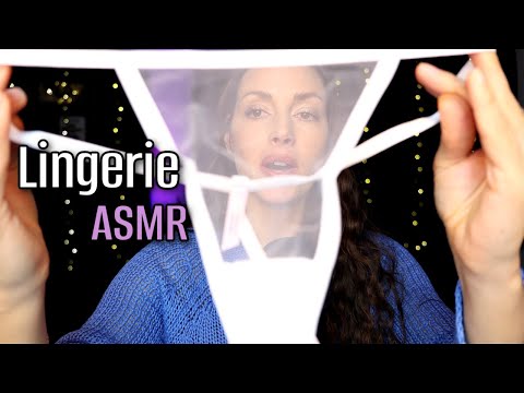 💕ASMR Lingerie Unboxing with super close ups & Fabric triggers