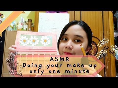 ASMR | Doing your make up only one minute ❤🌻 - One minute ASMR ☑💯‼️✨- Make up Application