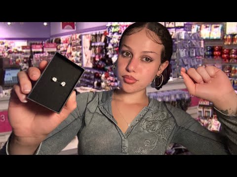 Roleplay ASMR | Latina baddie pierces your ears! 💜