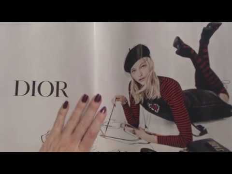 ASMR ~ Flipping Through Fashion Magazine / Some Whispered Reading