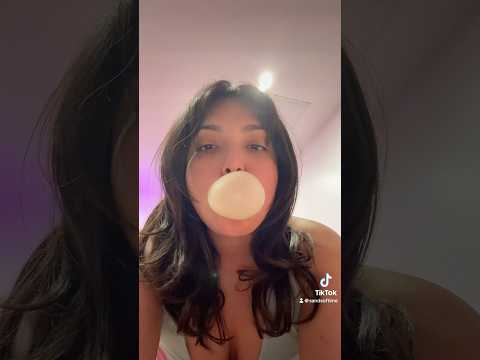 BUBBLE ASMR | blowing bubble gum popping sounds #asmr #bubblegum