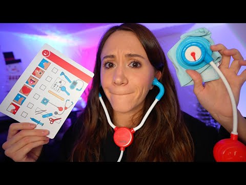 ASMR Unprofessional Physical Exam (medical roleplay, eye exam, unprofessional)