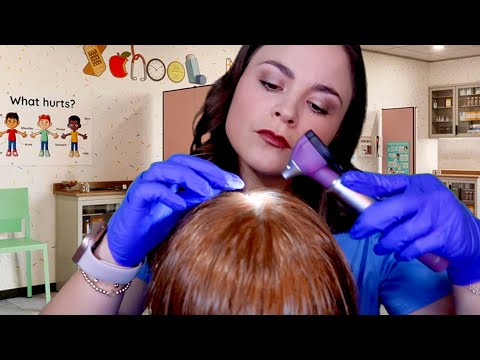 ASMR School Nurse Lice Check | Lice Removal & Scalp Treatment