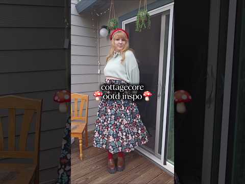 still out here doing cottagecore in 2025 with no end in sight 😁🍄 #cottagecore #ootd