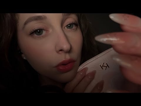 ASMR close tapping and scratching (with clicky whispers, with mouth sounds, pure taps and scratches)