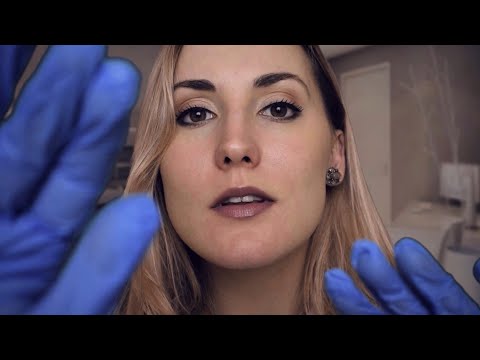 Relaxing & Gentle Dermatologist Skin Exam (face touching & glove sounds) // ASMR Role Play