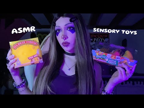 Sensory Toys ASMR | Squishy Sounds, Tapping, Scratching, Whispering, Rambling