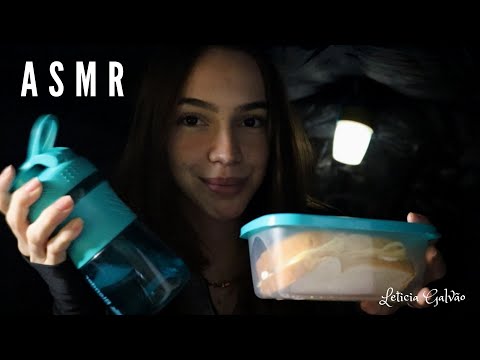 ASMR - ACAMPANDO NA NATUREZA PARA RELAXAR (ROLEPLAY)