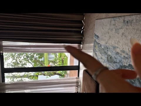 ASMR around the villa ( vertical + tapping + scratching )
