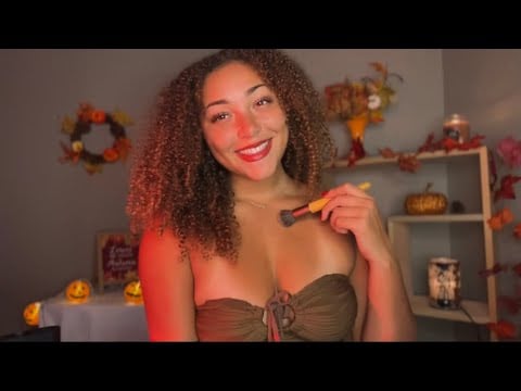 ASMR On Myself ✨Tracing, Skin Brushing, Massage, Nail Taps, Lotion 🫶🏽💋