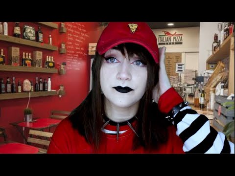 ASMR Rude Goth Girl Trains You as Cashier Role Play [Gum chewing + Whispered]