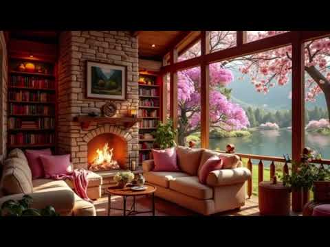 Happy Relaxing Sounds of Spring Ambience Soft and Soothing Jazz Music to Relax and Sleep