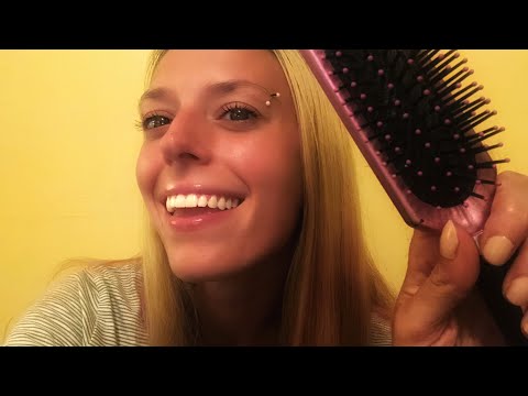 ASMR hair brushing and chit chat ♥️