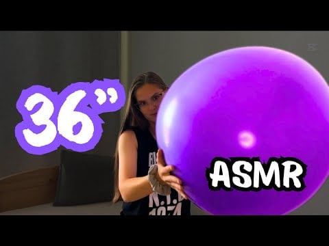 💜 Inflating a HUGE 36” Purple Balloon | Balloon ASMR