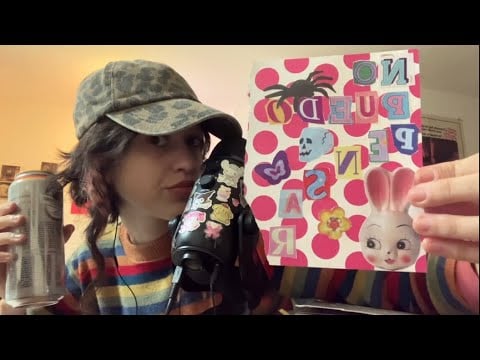 asmr haciendo collage y alucinando 