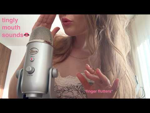 👄AMSR wet mouth sounds + Finger flutters for sleep🖐💤
