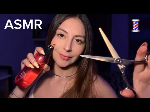 ASMR ROLEPLAY / CORTE DE CABELLO + DEPILACIÓN 💈✂️